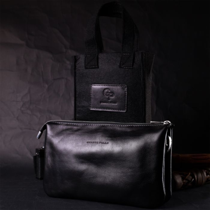 Сумка Grande Pelle Из натуральной кожи Черная (11657) изображение 11