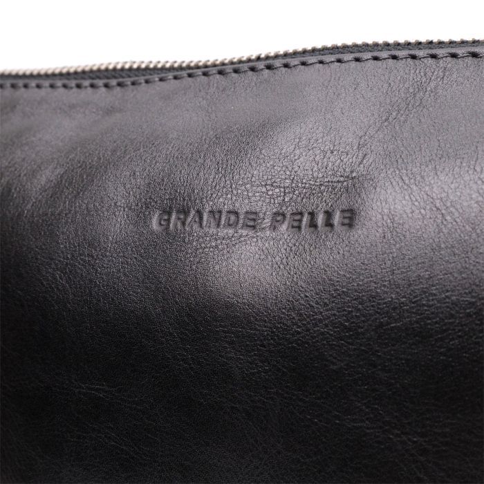 Сумка Grande Pelle Из натуральной кожи Черная (11657) изображение 2