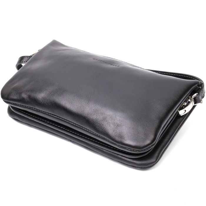 Сумка Grande Pelle Из натуральной кожи Черная (11657) изображение 6