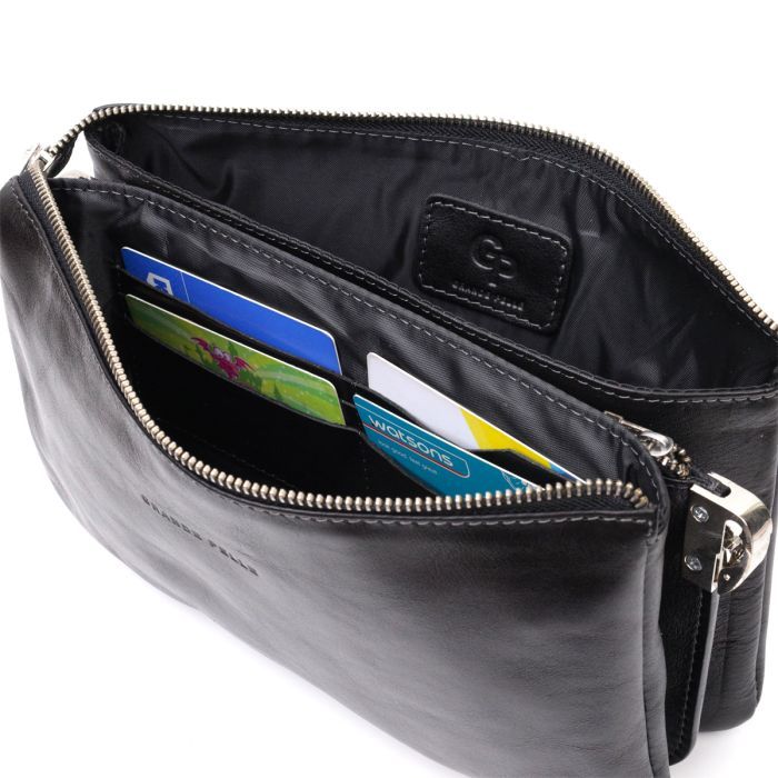 Сумка Grande Pelle Из натуральной кожи Черная (11657) изображение 8