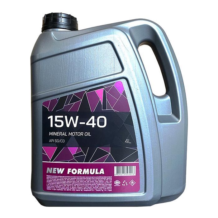 Моторное масло NEW FORMULA 15w-40 (SG/CD) кан. 4л ПЕТ (3,3кг) (NF200299)