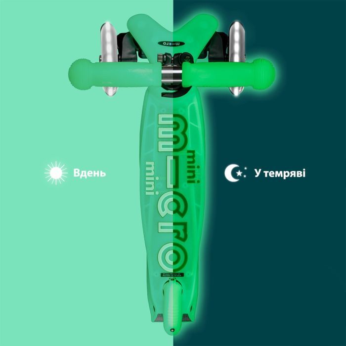 Самокат Micro Mini Deluxe Glow LED Морозний рожевий (MMD217) зображення 6