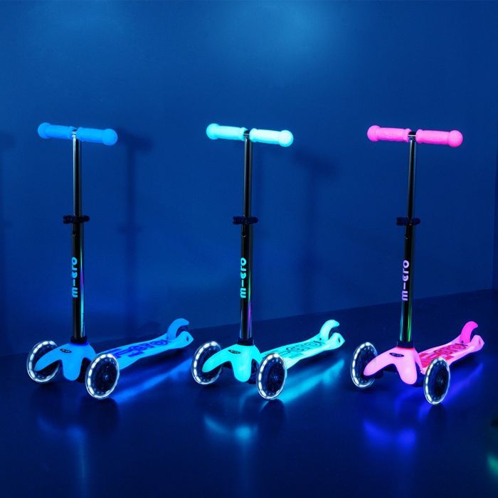 Самокат Micro Mini Deluxe Glow LED Морозний рожевий (MMD217) зображення 8