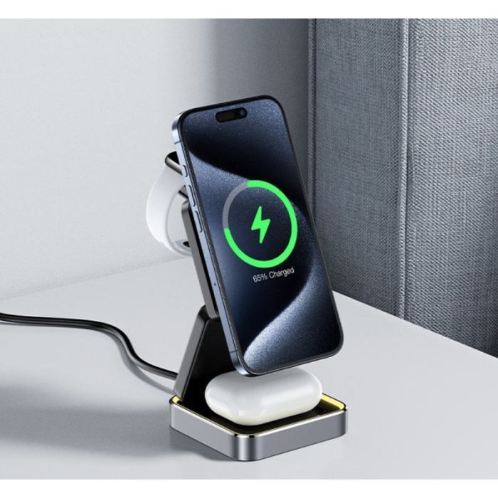 Зарядное устройство Acefast Wireless QI 3in1 15W E20 (6974316283478) изображение 6