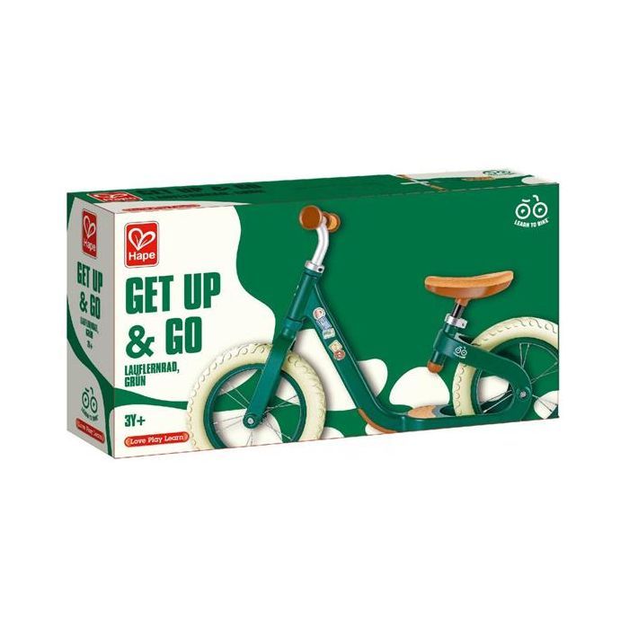 Беговел Hape Научись кататься двухколесный 12" зеленый (E1090) изображение 7