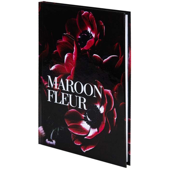 Книга записная Axent Maroon fleur А5, 96 листов, клетка, твердая обложка (8459-1-A) изображение 2