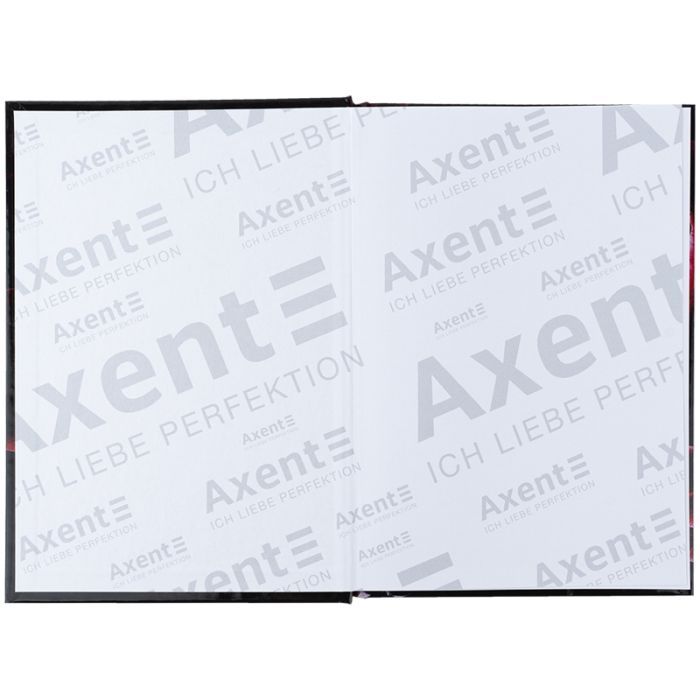 Книга записная Axent Maroon fleur А5, 96 листов, клетка, твердая обложка (8459-1-A) изображение 3