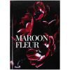 Книга записная Axent Maroon fleur А5, 96 листов, клетка, твердая обложка (8459-1-A)