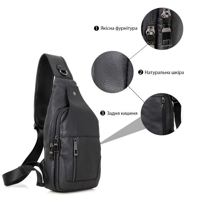 Сумка Vintage Черная (14414) изображение 4