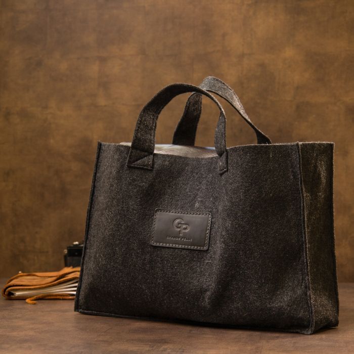 Сумка Grande Pelle Кожаная мужская Коричневая (11430) изображение 11