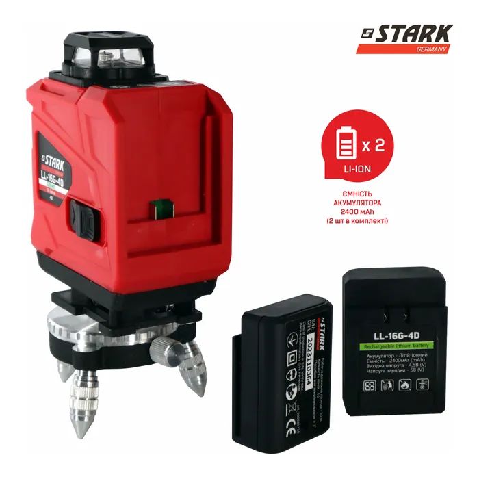 Лазерный нивелир Stark LL-16G-4D (290080130) изображение 8