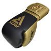 Боксерские перчатки RDX Mark Pro Sparring TRI Lira 2 Golden 12 унцій (BGM-PSTL2G-12OZ) изображение 3
