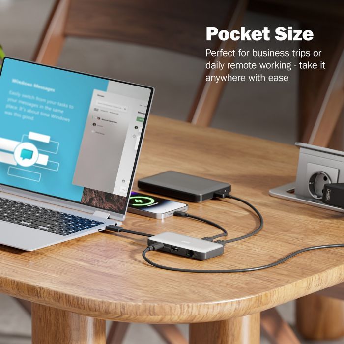Порт-реплікатор Digitus USB-C > HDMI/2xUSB-A/USB-C/SD/MicroSD/RJ54 (DA-70914) зображення 12