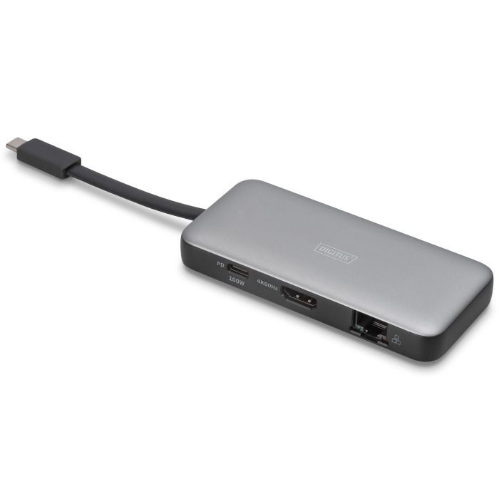Порт-реплікатор Digitus USB-C > HDMI/2xUSB-A/USB-C/SD/MicroSD/RJ54 (DA-70914) зображення 2