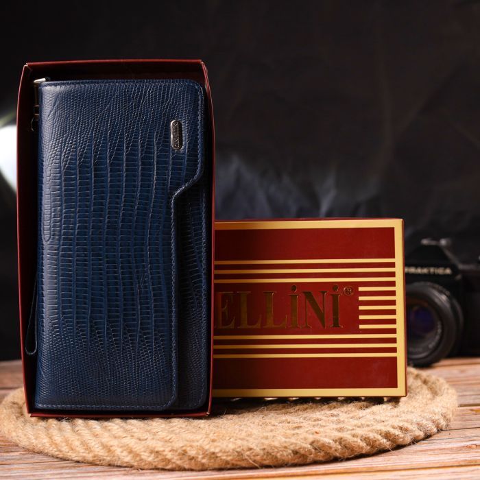 Портмоне Canpellini З натуральної шкіри Синє (21542) зображення 10