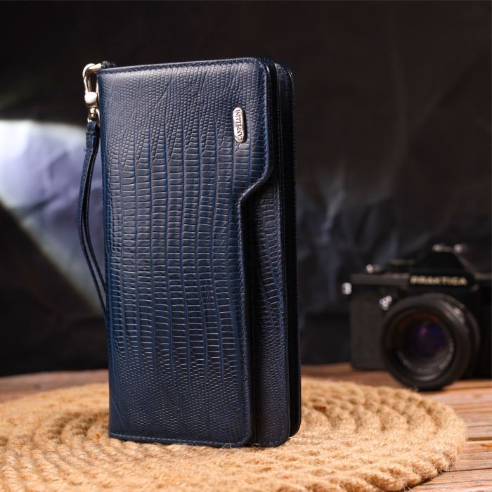 Портмоне Canpellini З натуральної шкіри Синє (21542) зображення 8