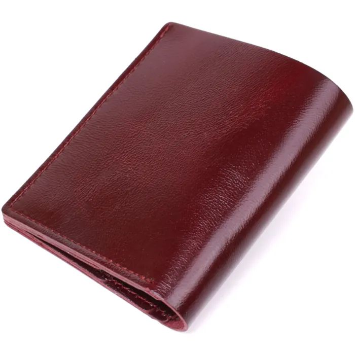 Портмоне Shvigel Шкіряне Бордове (16505) зображення 2