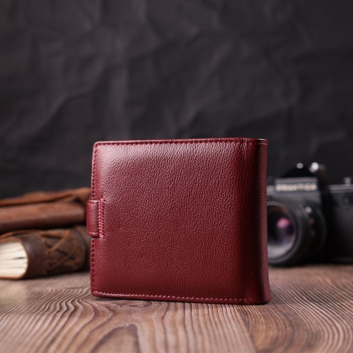 Кошелек ST Leather Из натуральной кожи Бордовый (22554) изображение 10