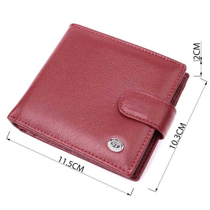 Кошелек ST Leather Из натуральной кожи Бордовый (22554) изображение 4