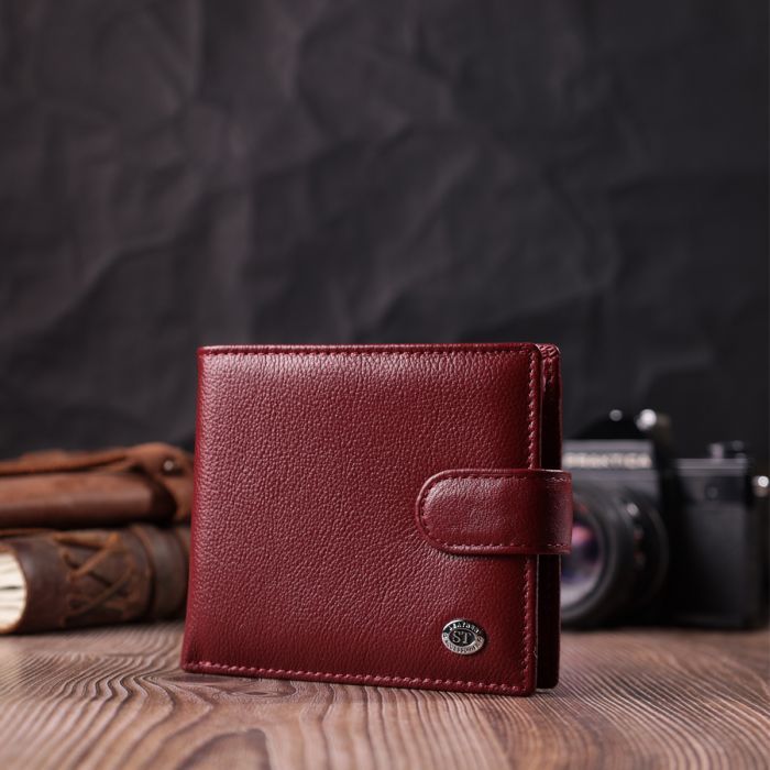 Кошелек ST Leather Из натуральной кожи Бордовый (22554) изображение 9