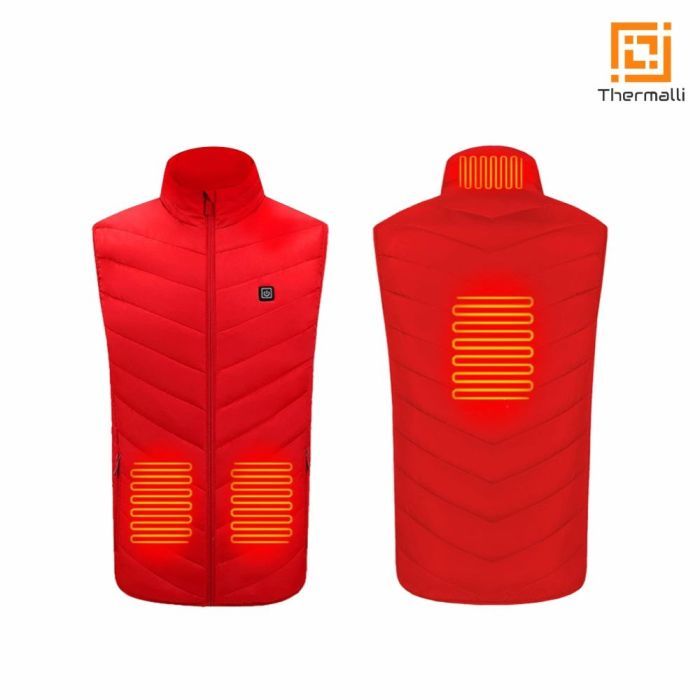 Жилет з підігрівом Thermalli Val Cenis червоний XL (10100105-02XL) зображення 3