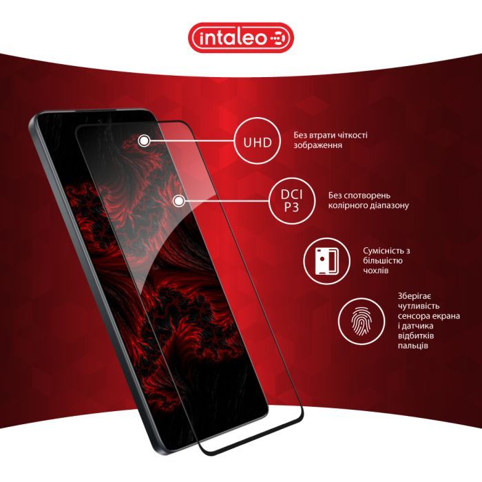 Стекло защитное Intaleo Full Glue Xiaomi 14T Pro Black (1283126603426) изображение 4