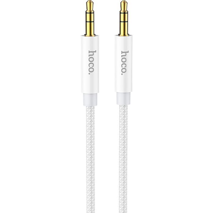 Кабель мультимедийный 3.5mm M to 3.5mm M 1.0m UPA19 AUX Silver HOCO (6931474759870)