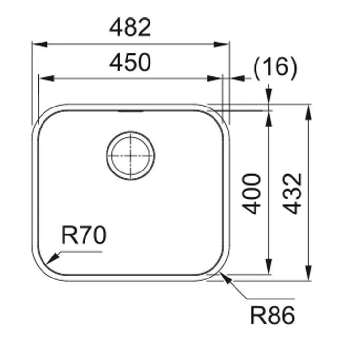 Мойка кухонная Franke SRX 110-45 (122.0739.592) изображение 2