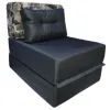 Диван офісний Примтекс плюс діван-крісло LOUNGE PPU XXL OX-312/PT-05 з подушкою 60х40, Grey/принт Paris (LOUNGE PPU XXL OX-312/PT-05)