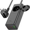 Зарядное устройство HOCO NS4 Sharp desktop socket 2xUSB-C + USB-A PD65W Black (6942007617352) изображение 3
