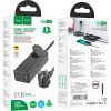 Зарядное устройство HOCO NS4 Sharp desktop socket 2xUSB-C + USB-A PD65W Black (6942007617352) изображение 6