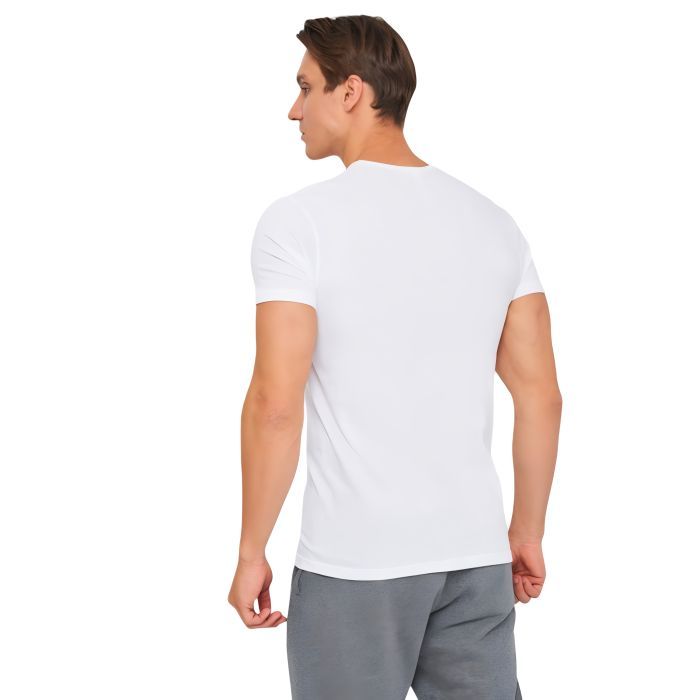 Футболка Kappa T-shirt Mezza Manica Girocollo K1335 Bianco con stampa logo pet білий M (8032522599092) зображення 2