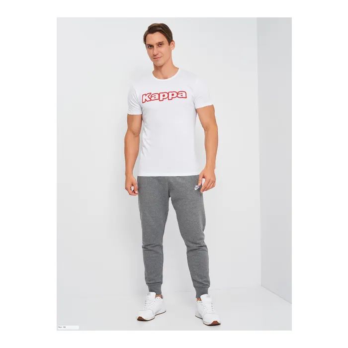Футболка Kappa T-shirt Mezza Manica Girocollo K1335 Bianco con stampa logo pet білий M (8032522599092) зображення 3