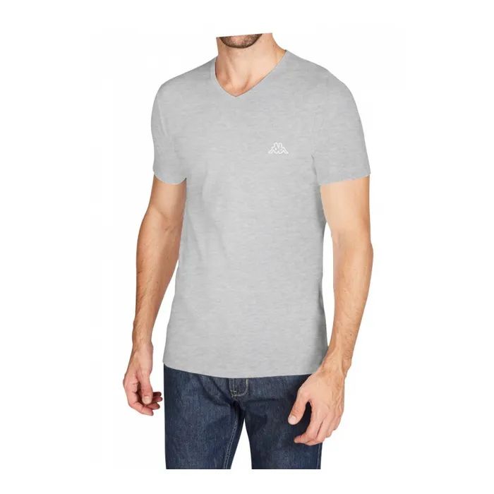 Футболка Kappa T-shirt Mezza Manica Scollo V K1315 GrigioUnito сірий XXL (8002390401919)
