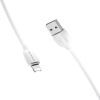 Дата кабель USB 2.0 AM to Lightning 1.0m 2.4A PVC BX19 white BOROFONE (6931474701763) изображение 2