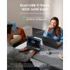 Зарядное устройство Anker Laptop GaN 140W 3xUSB-C PD3.1 + USB-A + display + cable Silver (B2697G41) изображение 3
