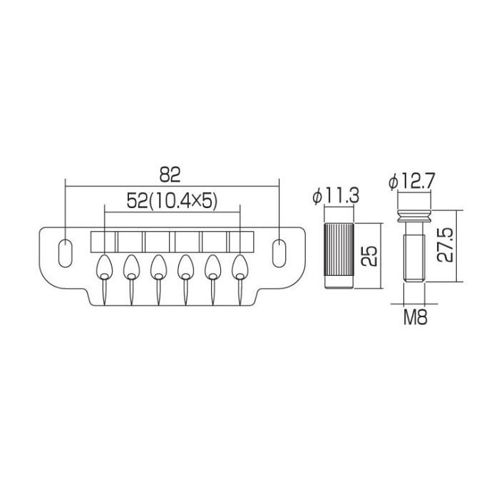 Бридж для гитары Gotoh 510UB GG изображение 2