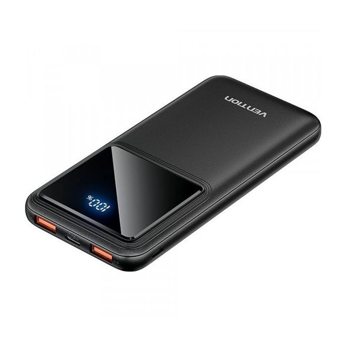 Батарея универсальная Vention 10000mAh 22.5W 3A, PD, QC/3.0, LED Display, Black (FHKB0)