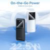 Батарея универсальная Vention 10000mAh 22.5W 3A, PD, QC/3.0, LED Display, Black (FHKB0) изображение 2
