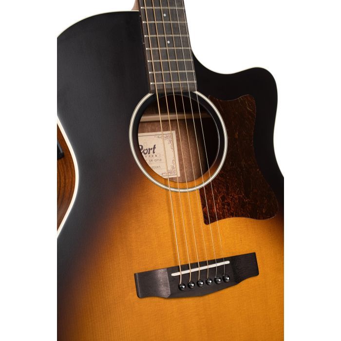 Гитара электроакустическая Cort GA1E Open Pore Sunburst изображение 4