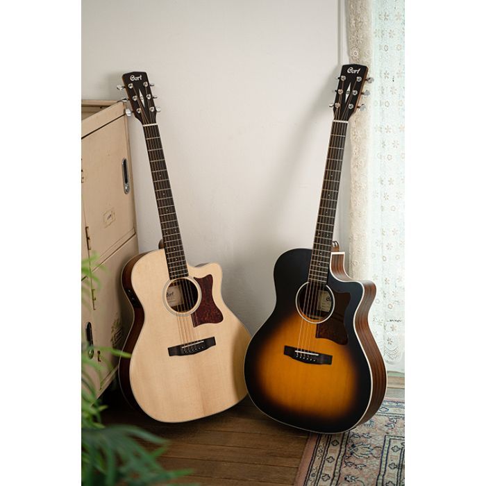 Гитара электроакустическая Cort GA1E Open Pore Sunburst изображение 7