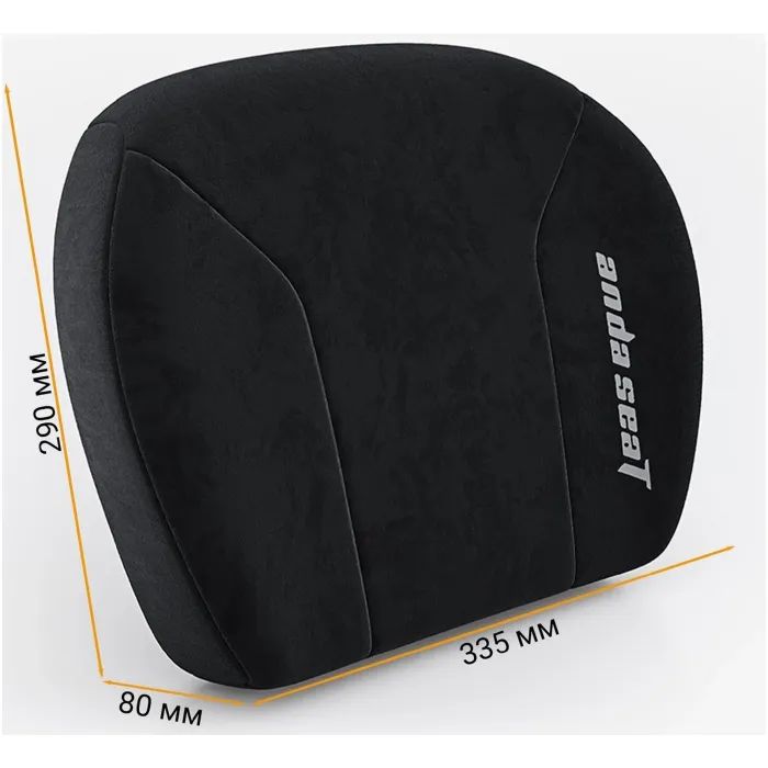 Подушка для кресла Anda Seat Novis Lumbar Pillow Size L Black (AC-YZ-AD23L-B-F-J) изображение 3