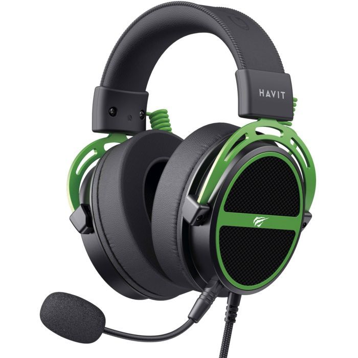 Наушники Havit HV-H2030E Black/Green (6939119067076)