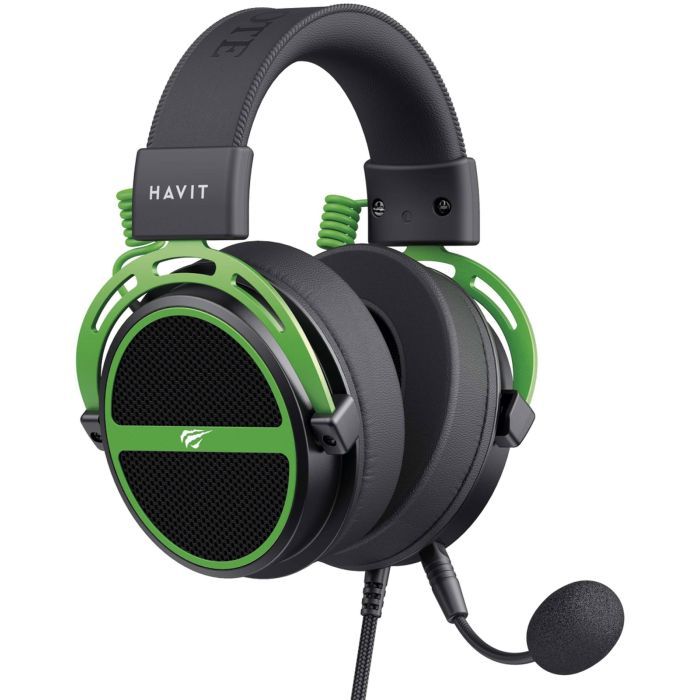 Наушники Havit HV-H2030E Black/Green (6939119067076) изображение 4