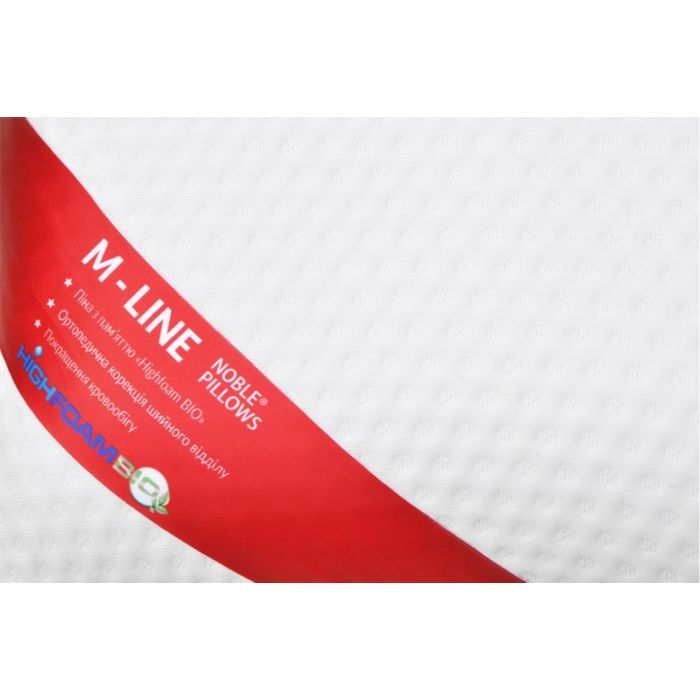 Подушка Highfoam ортопедическая Noble Cloud M-Line 58 х 42 х 13 см (4820000977098) изображение 7