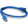 Дата кабель USB 3.0 AM/AF 1.0m blue Voltronic (YT-3.0AM\AF-1.0BL) зображення 2