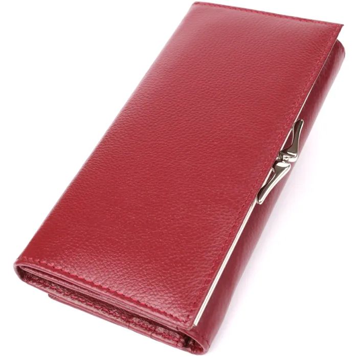 Гаманець ST Leather З натуральної шкіри Бордовий (23107) зображення 2