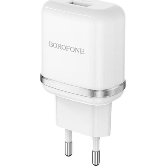 Зарядное устройство BOROFONE BA36A USB QC3.0 18W + cable USB to USB-C white (6931474716019)