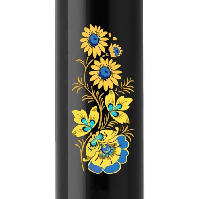 Ручка шариковая Parker IM 17 UKRAINE Black GT BP Цветы (22032_T1050u) изображение 2