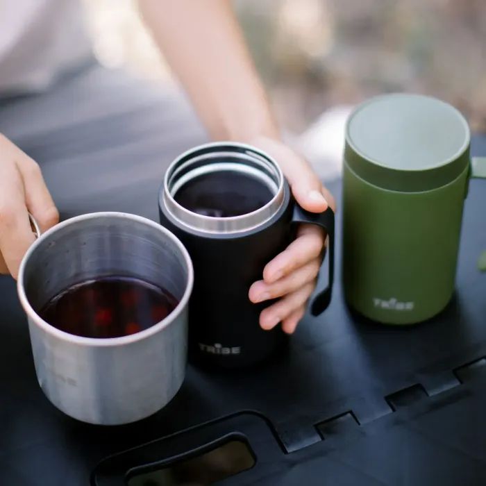 Термокружка Tribe Adventure Mug 450 мл olive (T-FA-0032-olive) зображення 7